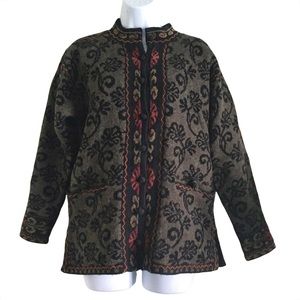Vtg ICELANDIC DESIGN Wool Blend Cardigan